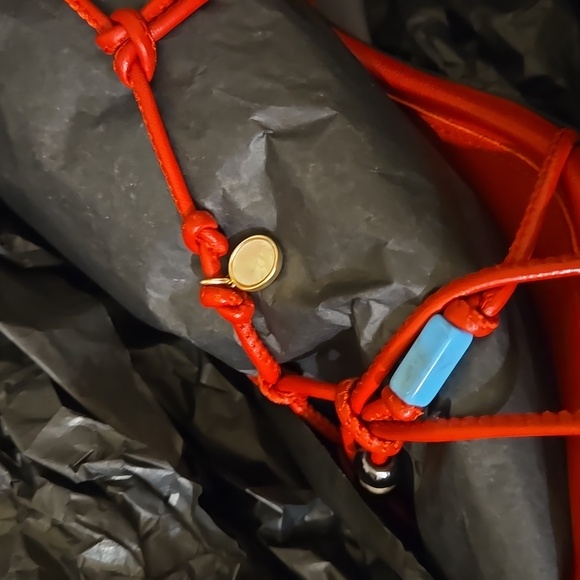 NWT Zadig & Voltaire Alana Leather charm jewel stone strappy Sandals High Heels - Picture 15 of 16